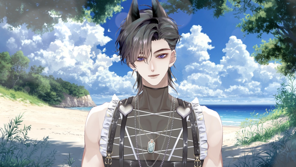 【Live2D Model】Doberman Summer Ver. (Three Forms) VTuber Model 【Live2Dモデル】