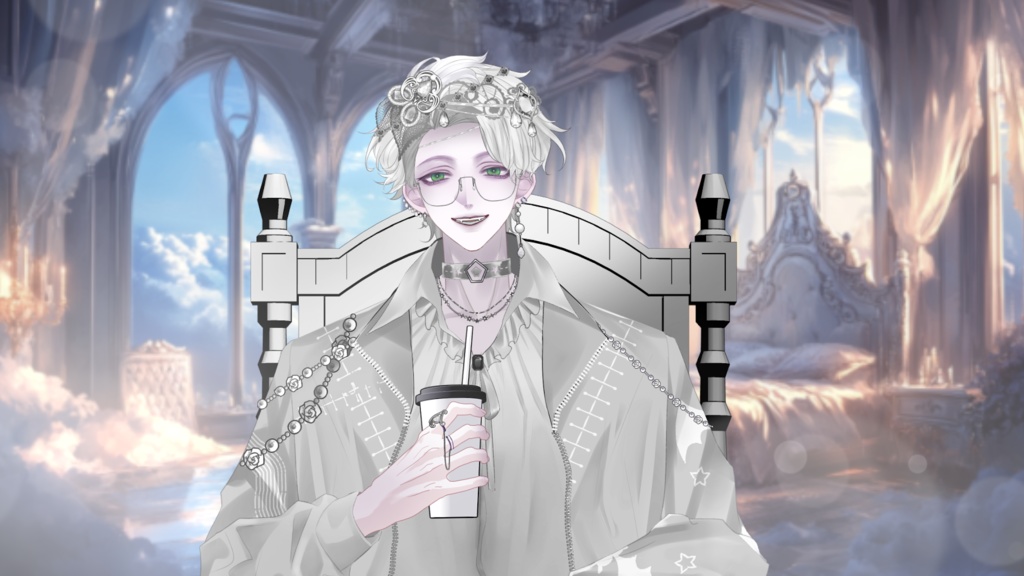 【Live2D Model】Ameth White Ver. VTuber Model 【Live2Dモデル】