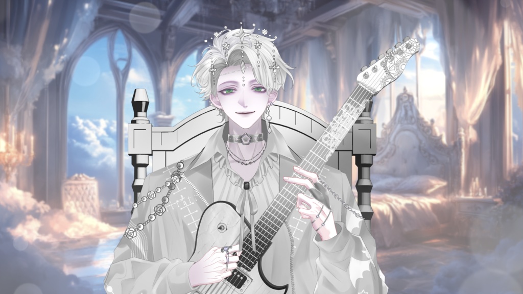 【Live2D Model】Ameth White Ver. VTuber Model 【Live2Dモデル】