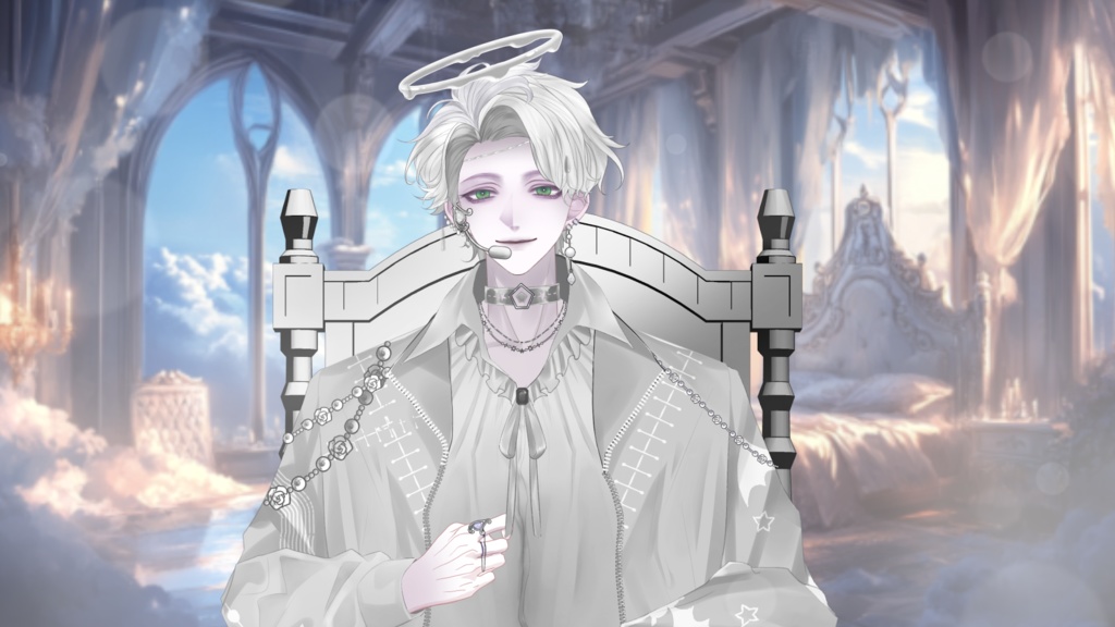 【Live2D Model】Ameth White Ver. VTuber Model 【Live2Dモデル】