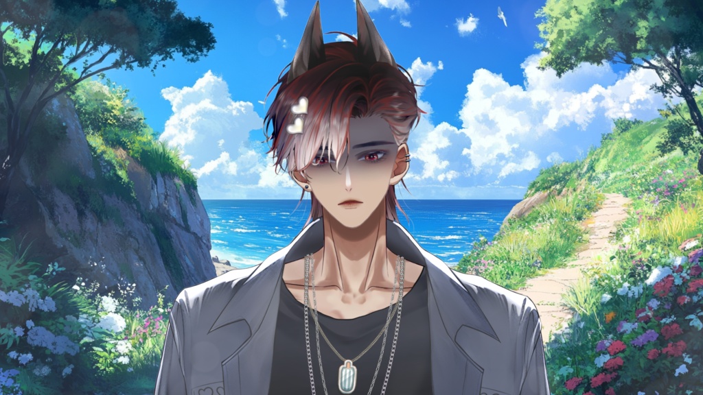 【Live2D Model】Doberman Black Summer Ver. (Three Forms) VTuber Model 【Live2Dモデル】