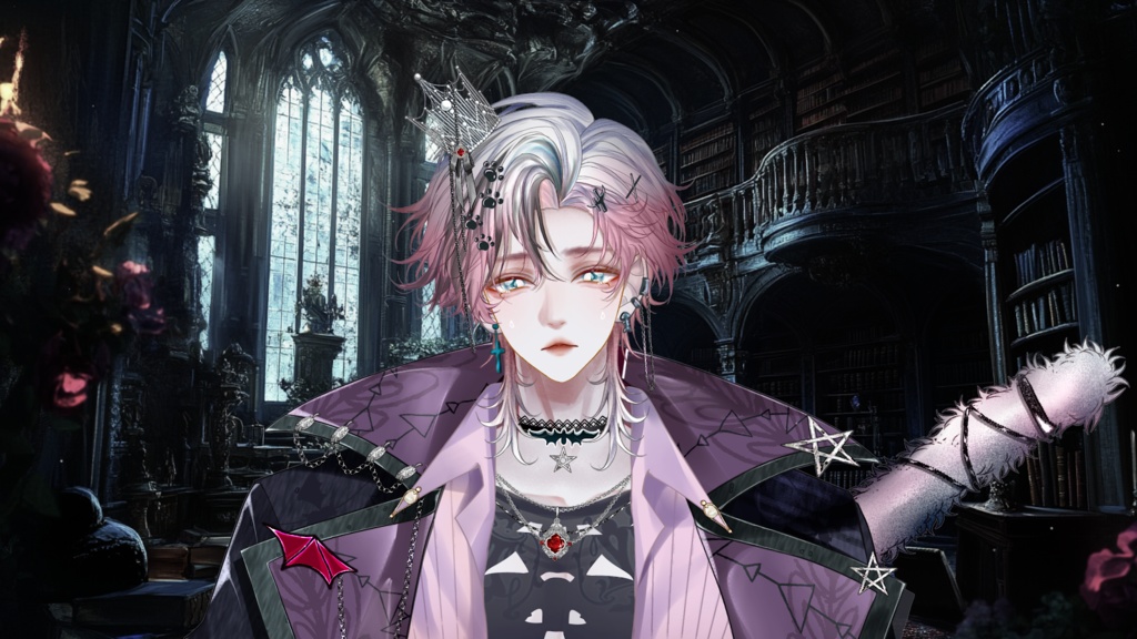 【Live2D Model】Shadow Cat Halloween Pink Ver. VTuber Model【Live2Dモデル】