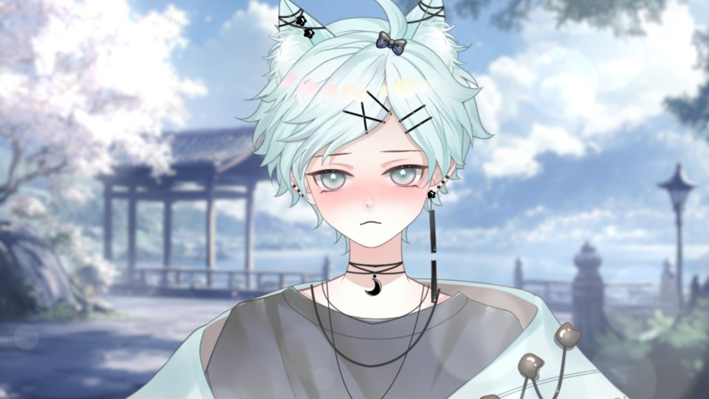 【Live2D Model】Miya【Blue Ver.】VTuber Model 【Live2Dモデル】