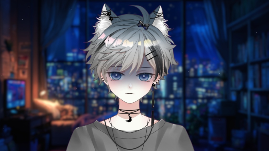 【Live2D Model】Miya【Gray Ver.】VTuber Model 【Live2Dモデル】