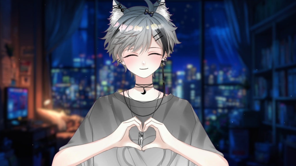 【Live2D Model】Miya【Gray Ver.】VTuber Model 【Live2Dモデル】