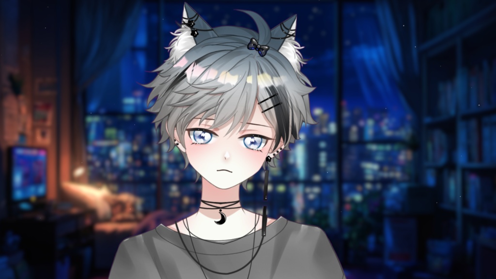 【Live2D Model】Miya【Gray Ver.】VTuber Model 【Live2Dモデル】