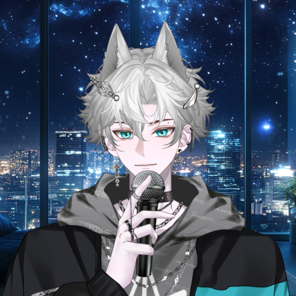 【Live2D Model】Phelix【Gray Ver.】 VTuber Model 【Live2Dモデル】