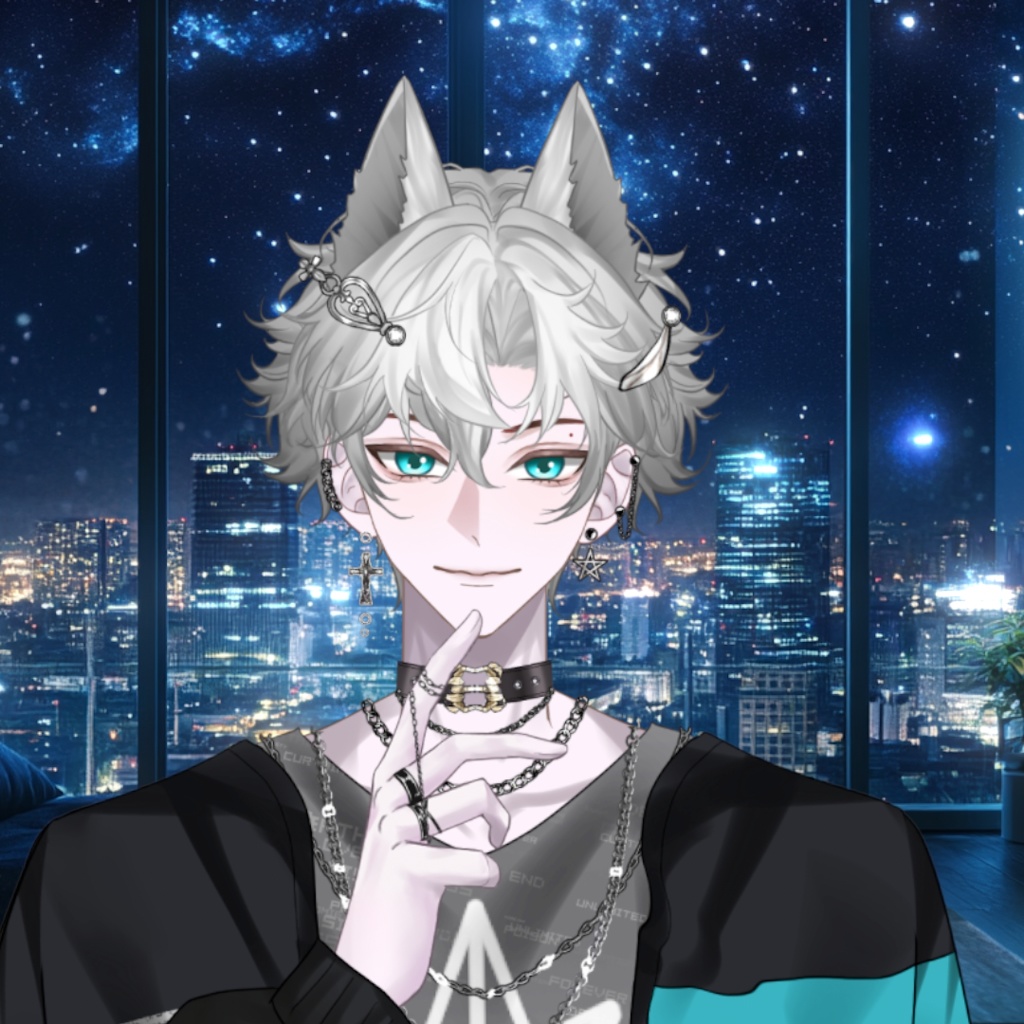 【Live2D Model】Phelix【Gray Ver.】 VTuber Model 【Live2Dモデル】