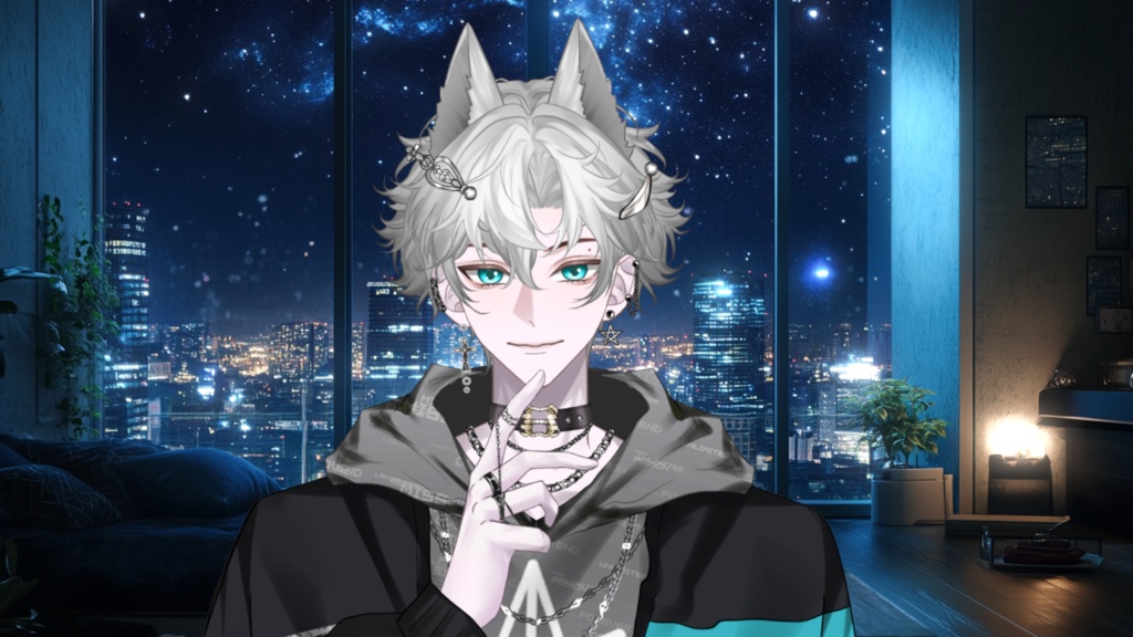 【Live2D Model】Phelix【Gray Ver.】 VTuber Model 【Live2Dモデル】