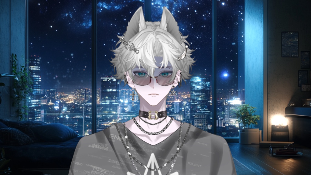 【Live2D Model】Phelix【Gray Ver.】 VTuber Model 【Live2Dモデル】