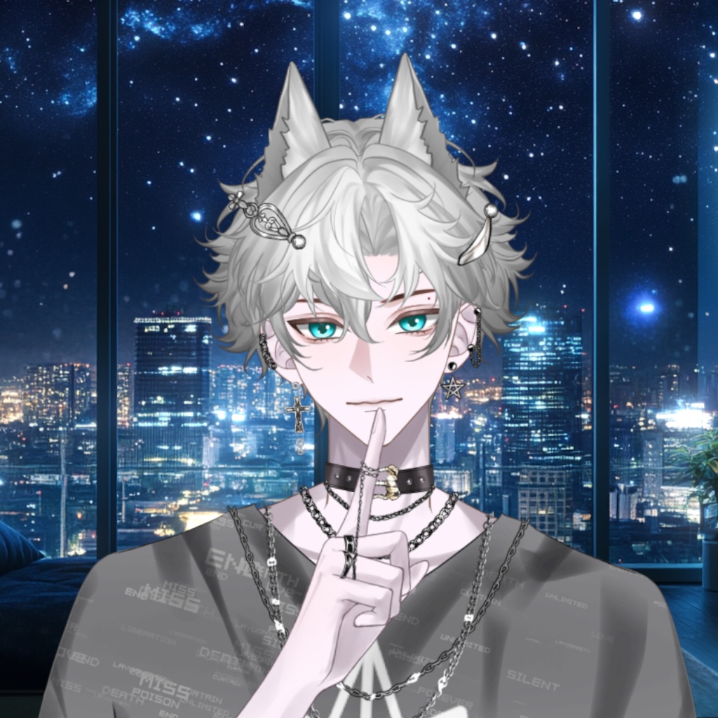 【Live2D Model】Phelix【Gray Ver.】 VTuber Model 【Live2Dモデル】