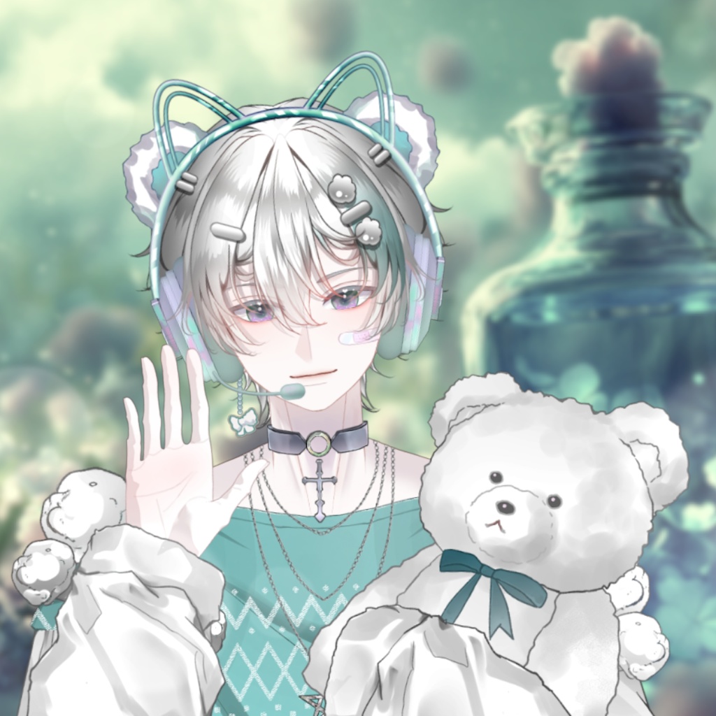 【Live2D Model】Mallow Cyan Ver. VTuber Model 【Live2Dモデル】