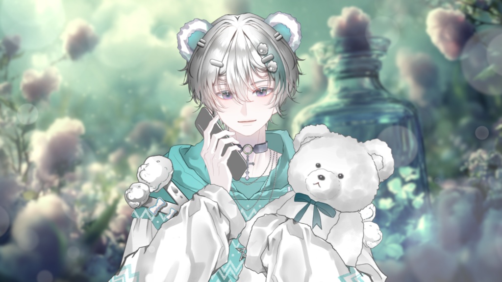 【Live2D Model】Mallow Cyan Ver. VTuber Model 【Live2Dモデル】