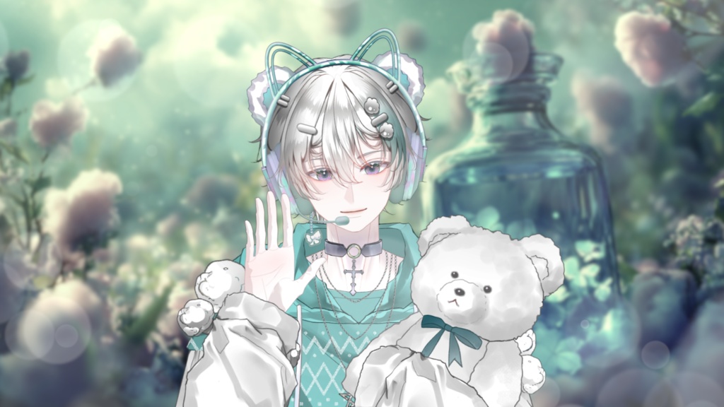 【Live2D Model】Mallow Cyan Ver. VTuber Model 【Live2Dモデル】