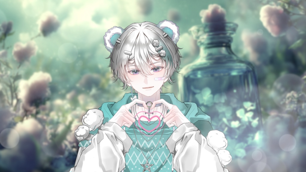 【Live2D Model】Mallow Cyan Ver. VTuber Model 【Live2Dモデル】