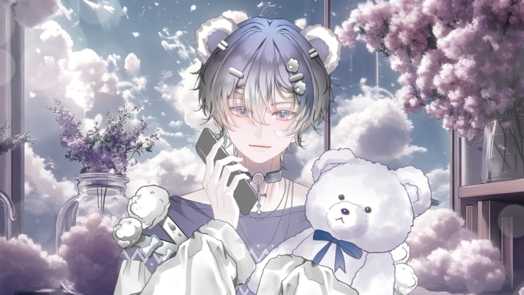 【Live2D Model】Mallow Violet Ver. VTuber Model 【Live2Dモデル】