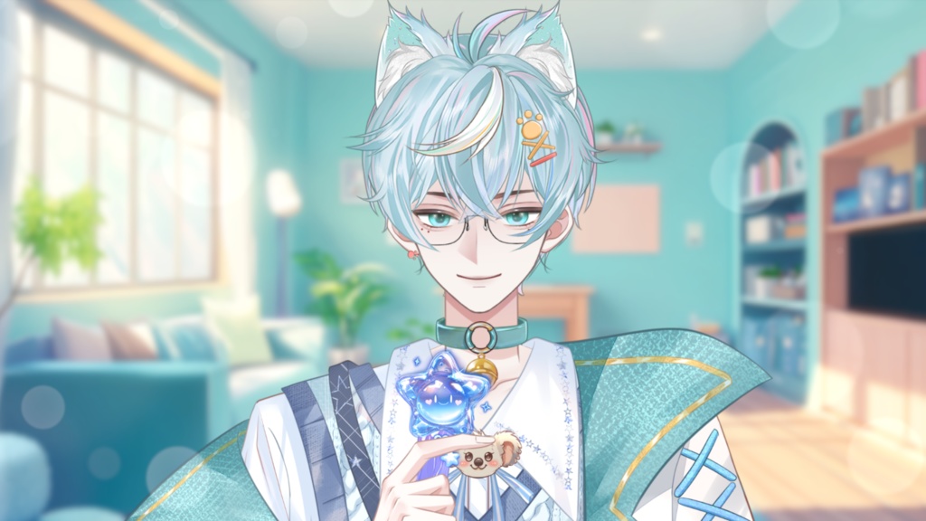 【Live2D Model】Yun Blue Ver. VTuber Model 【Live2Dモデル】