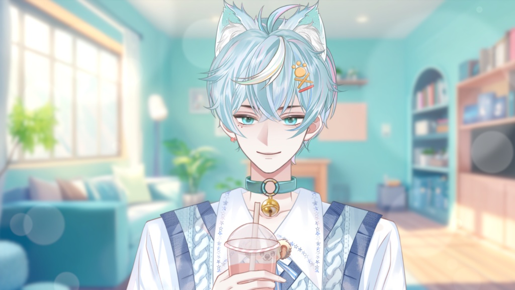 【Live2D Model】Yun Blue Ver. VTuber Model 【Live2Dモデル】