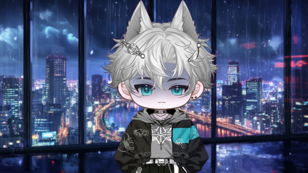 【Live2D Model】Chibi Phelix Gray Ver. VTuber Model 【Live2Dモデル】