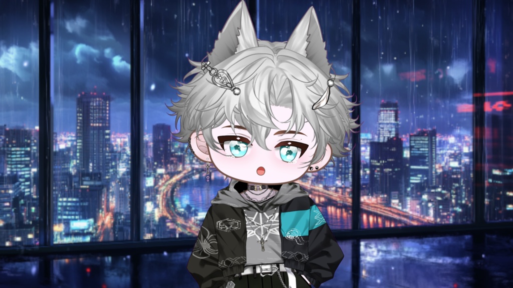 【Live2D Model】Chibi Phelix Gray Ver. VTuber Model 【Live2Dモデル】