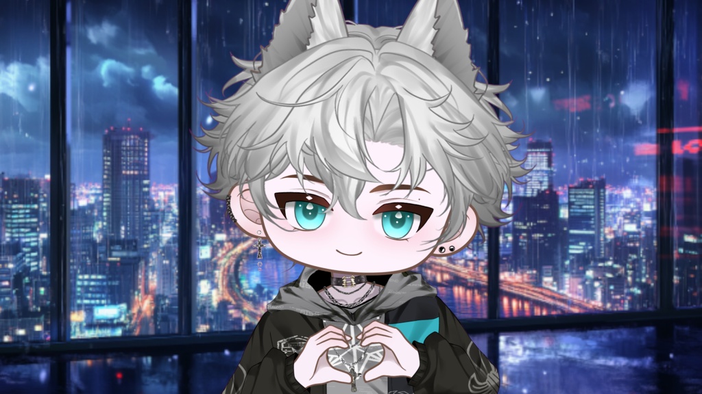 【Live2D Model】Chibi Phelix Gray Ver. VTuber Model 【Live2Dモデル】