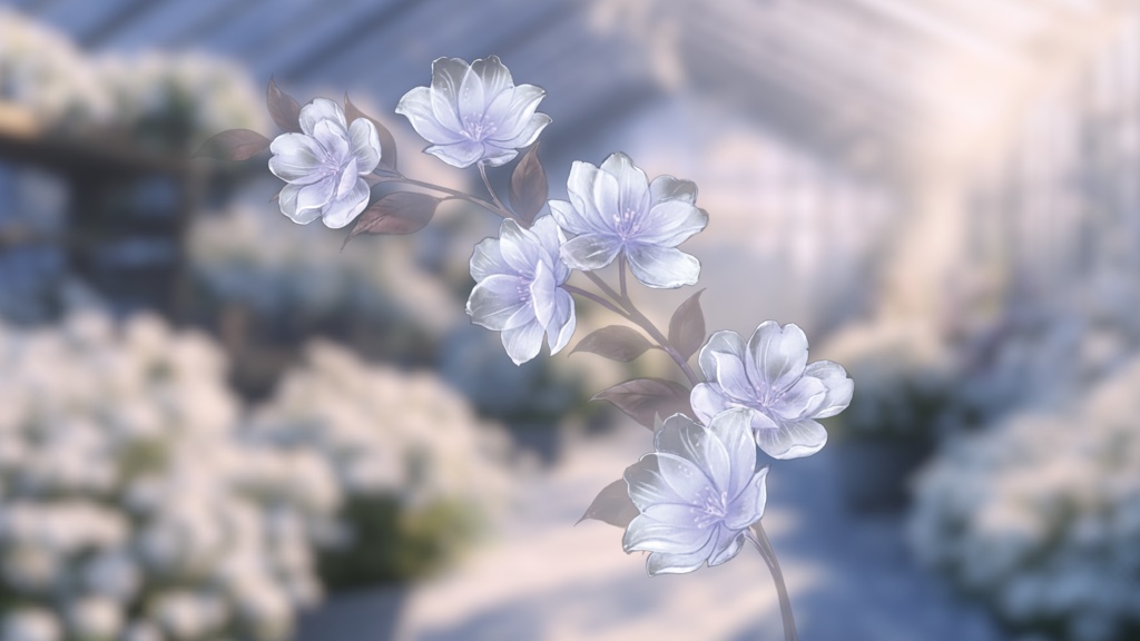 【Live2D Accessories】Violet Flowers