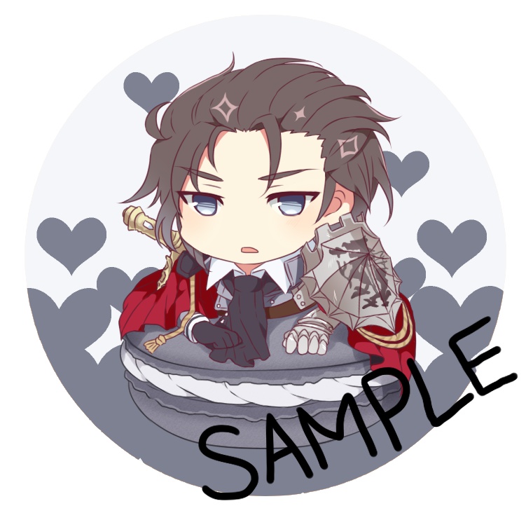 DAME×PRINCE マカロン缶バッジ