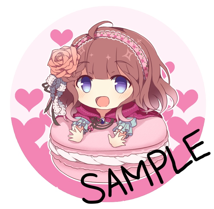 DAME×PRINCE マカロン缶バッジ