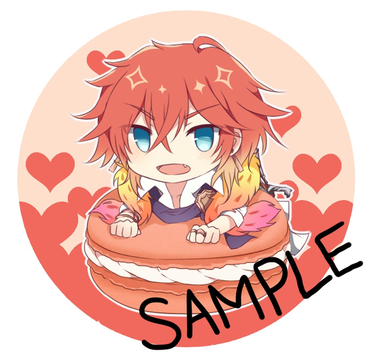 DAME×PRINCE マカロン缶バッジ