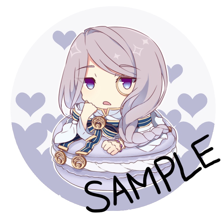 DAME×PRINCE マカロン缶バッジ