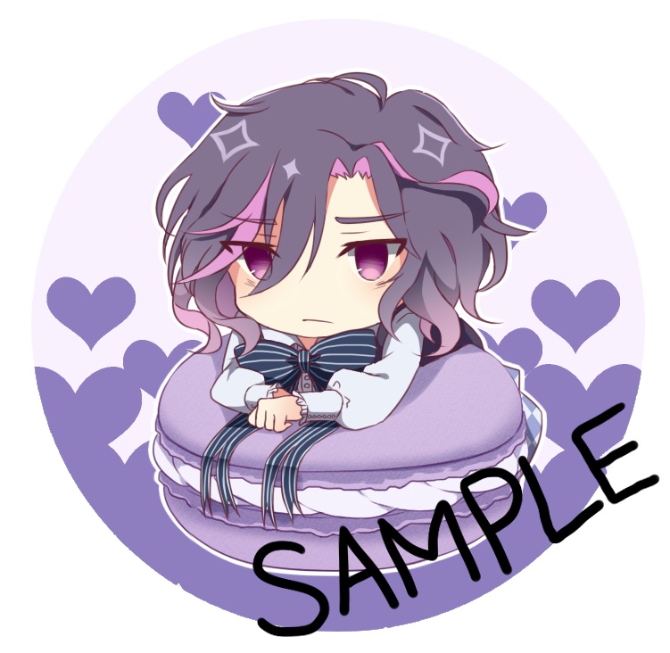 DAME×PRINCE マカロン缶バッジ