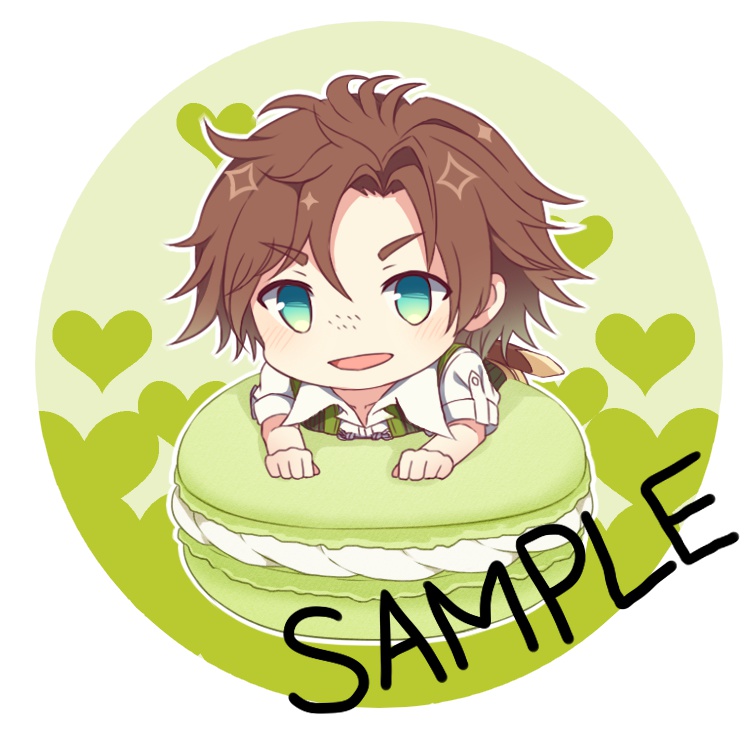 DAME×PRINCE マカロン缶バッジ