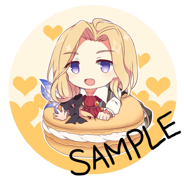 DAME×PRINCE マカロン缶バッジ