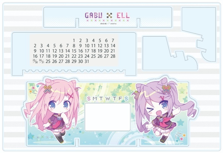 【再販】ガブ&エル アクリル万年カレンダー