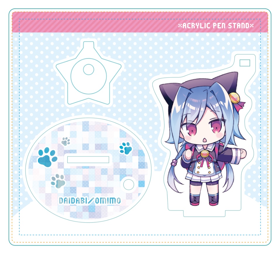 ピンネコちゃん アクリルペンスタンド