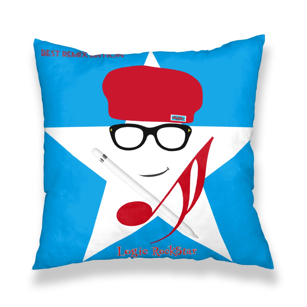 Logic RockStar illustration Santa クッションカバー - 450x450(mm)