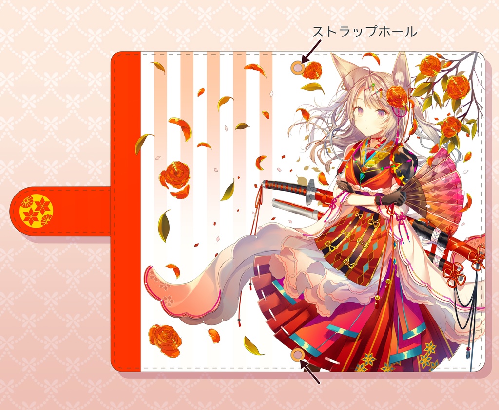 【再販】オリジナル手帳型スマートフォンケース