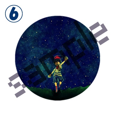 まざーな連結缶バッジ