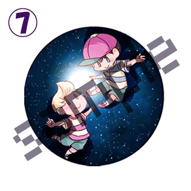 まざーな連結缶バッジ