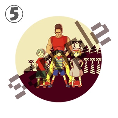 まざーな連結缶バッジ