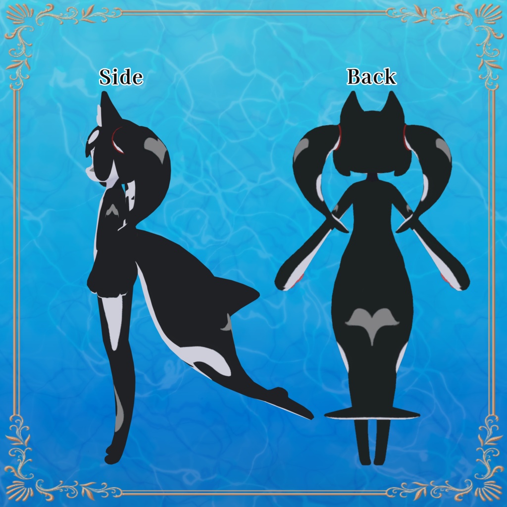 【キュイ専用】シャチテクスチャ【無料版あり】