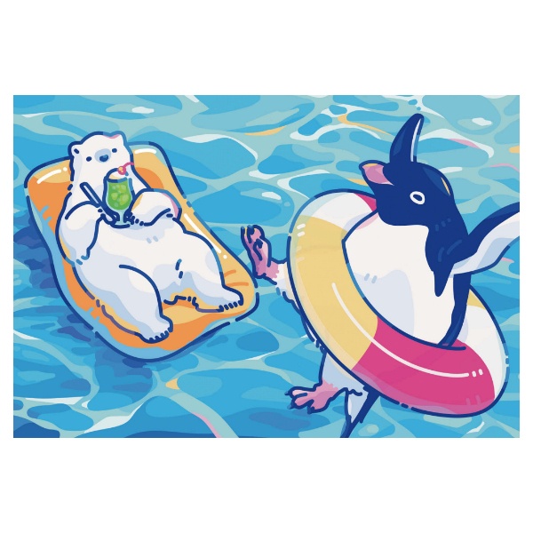 ナイロドノ コラボ ポストカード アデリーの夏休み