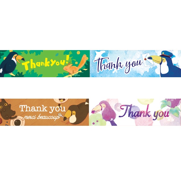 ありしろ雑貨店 マスキングテープ 「Thank you」15mm / fumika オニオオハシ ありがとう 文字入り マステ