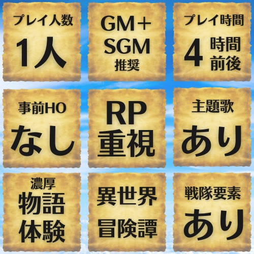 マダミス風ストーリープレイング「異世界戦士 オハユーシャ」