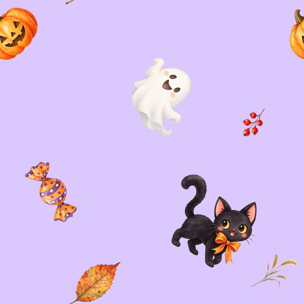 ハロウィン|シームレスデジタルペーパー 9枚セット【3柄×3色】