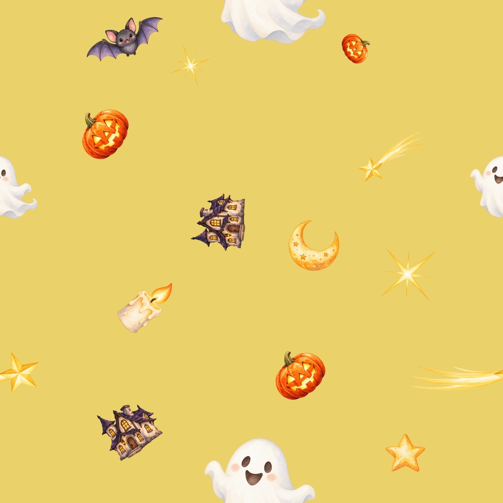 ハロウィン・秋の夜|シームレスデジタルペーパー 9枚セット【3柄×3色】