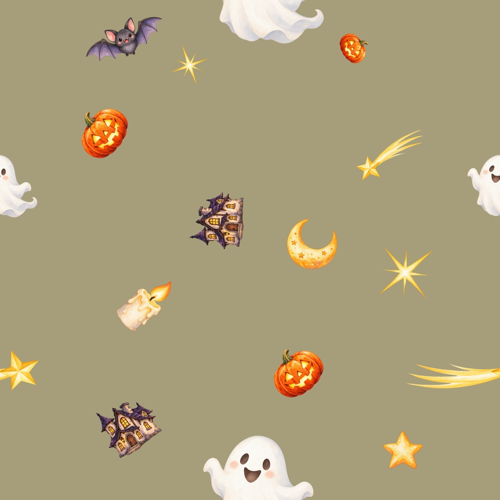 ハロウィン・秋の夜|シームレスデジタルペーパー 9枚セット【3柄×3色】