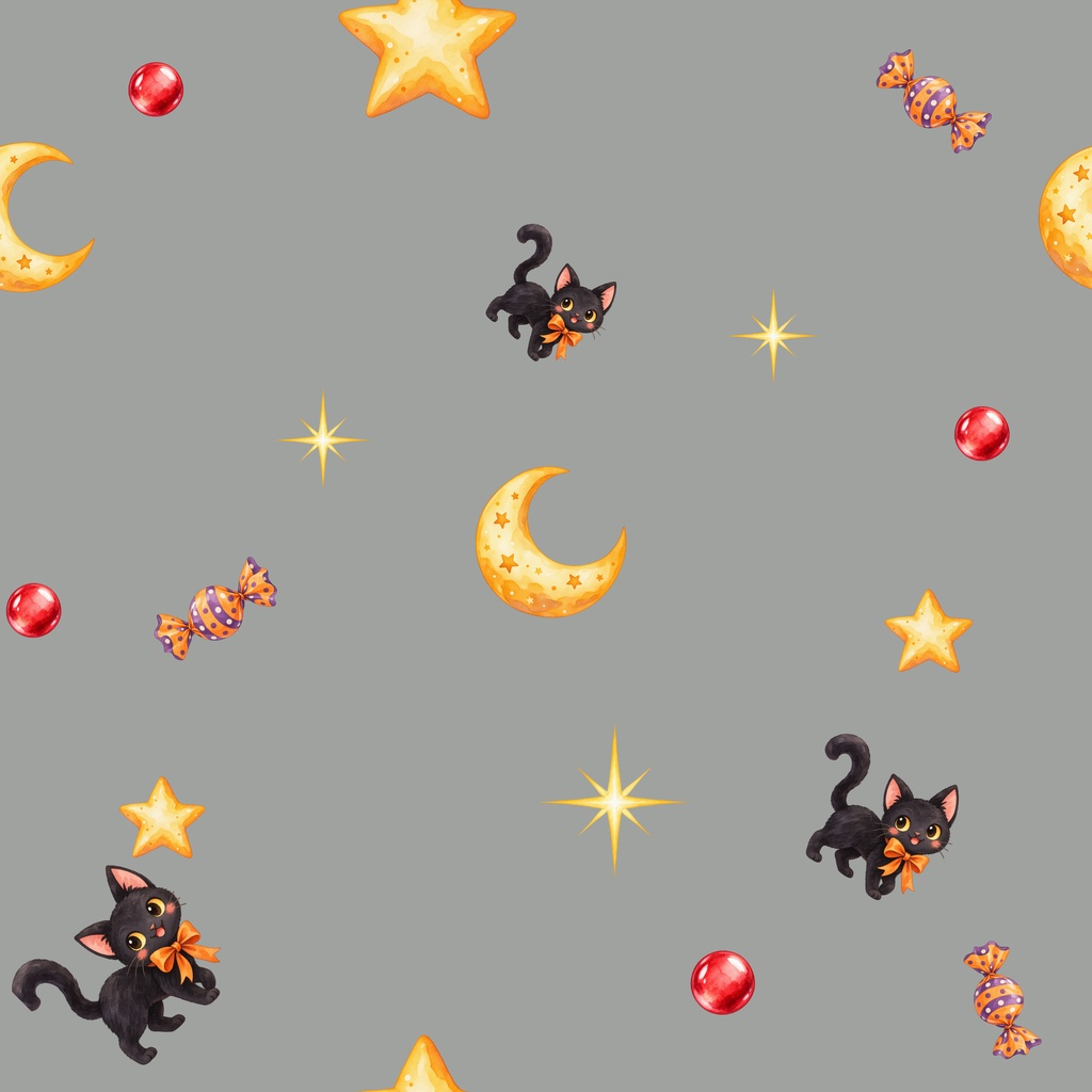 ハロウィン・秋の夜|シームレスデジタルペーパー 9枚セット【3柄×3色】