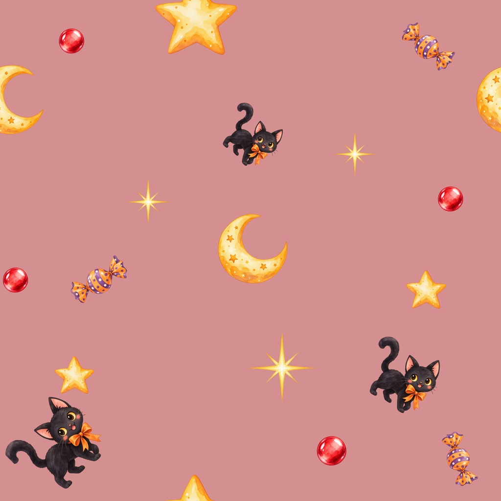 ハロウィン・秋の夜|シームレスデジタルペーパー 9枚セット【3柄×3色】