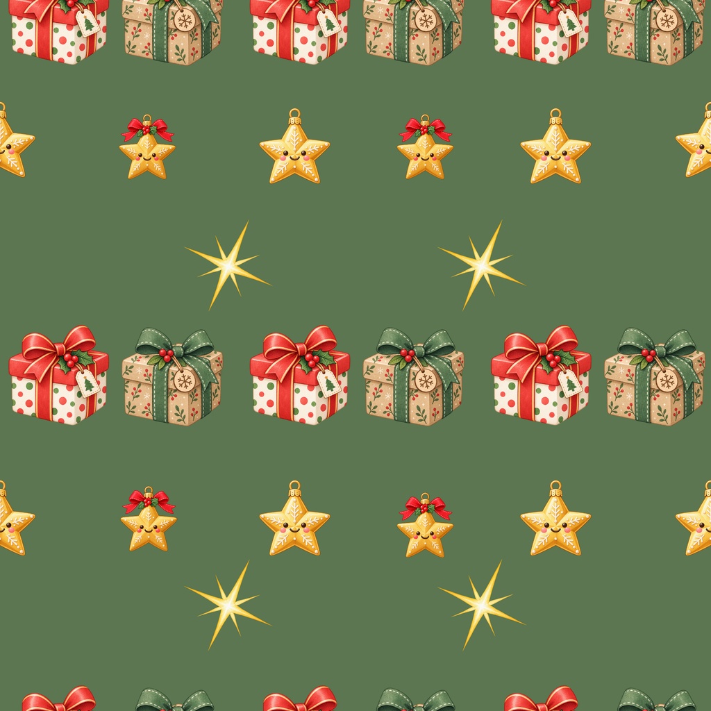 クリスマス|シームレスデジタルペーパー 9枚セット【3柄×3色】